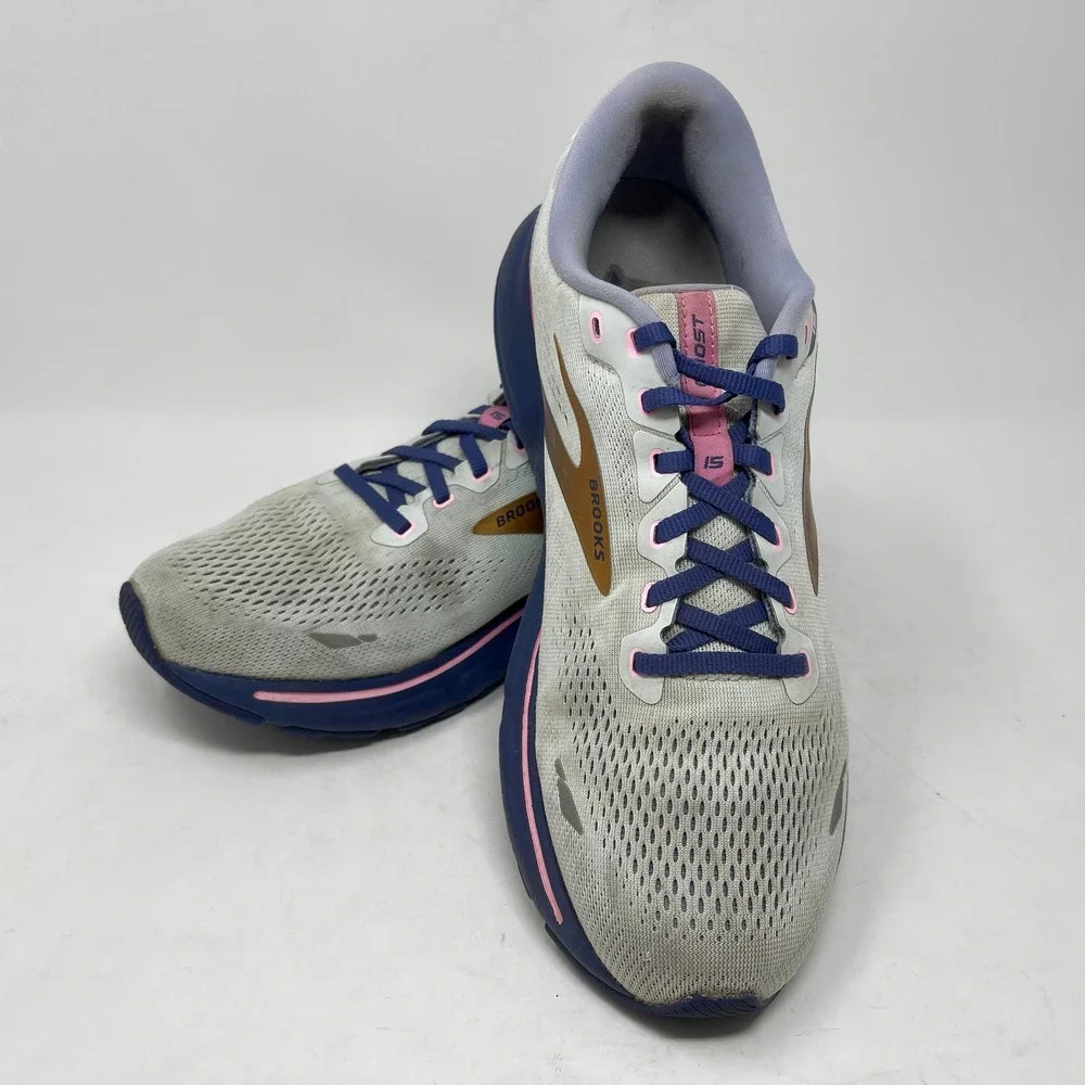Brooks Ghost 15 Run Shoes Mens Sz 13 Gray Gold 6,4,8:I.5.4 0